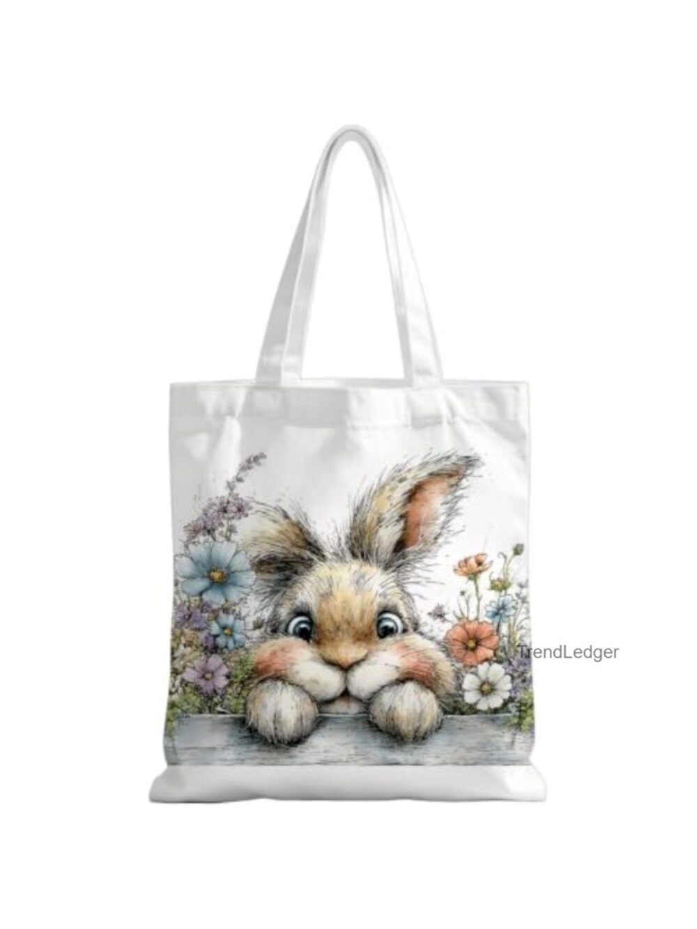 Canvas Tote Bag Reusable Hand-Carry Casual Daily Shopping Commute